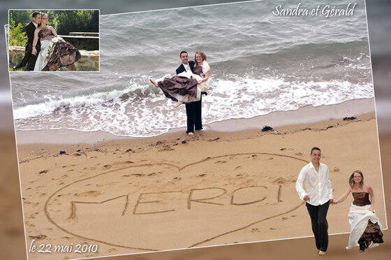 Cartes remerciements personnalisées