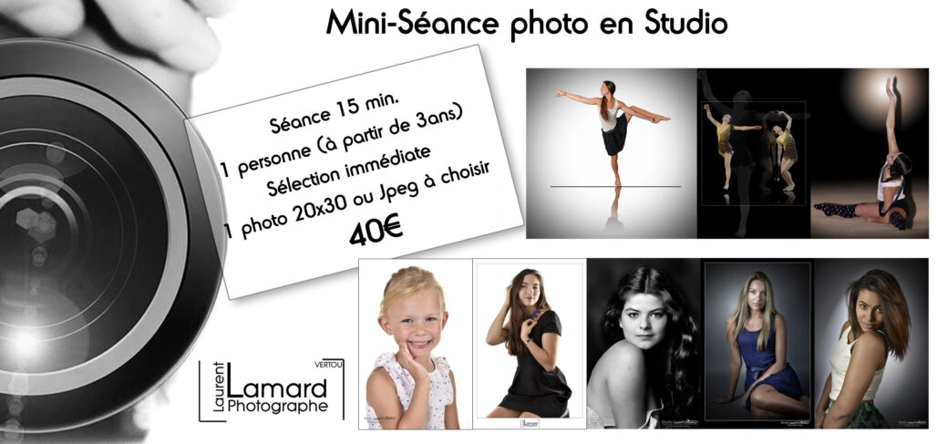 Photographe VERTOU, mini-séance portrait, 40€